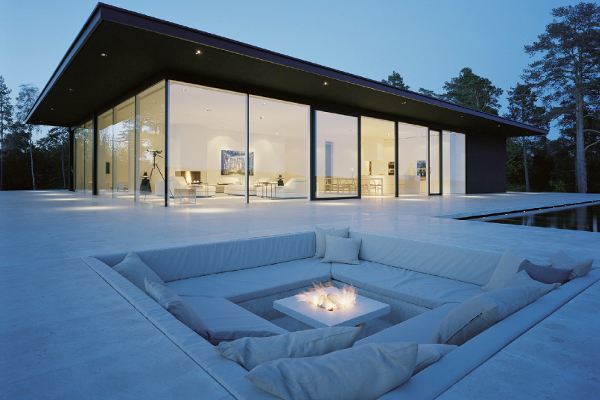 Saint-Gobain propose également un vitrage chauffant baptisé E-Glass - Villa Overby, Suède ©Lindman Photograph