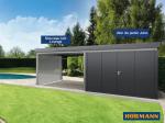 Abris de jardin Hörmann avec toit Lounge : le rangement devient un espace de vie