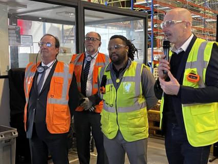 Jeld-Wen accueille François Hollande sur son site d’Ussel