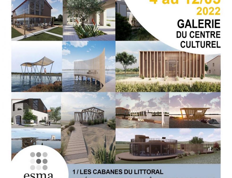 Les étudiants de l’ESMA revisitent les cabanes du Littoral à Villeneuve-lès-Maguelone (34)